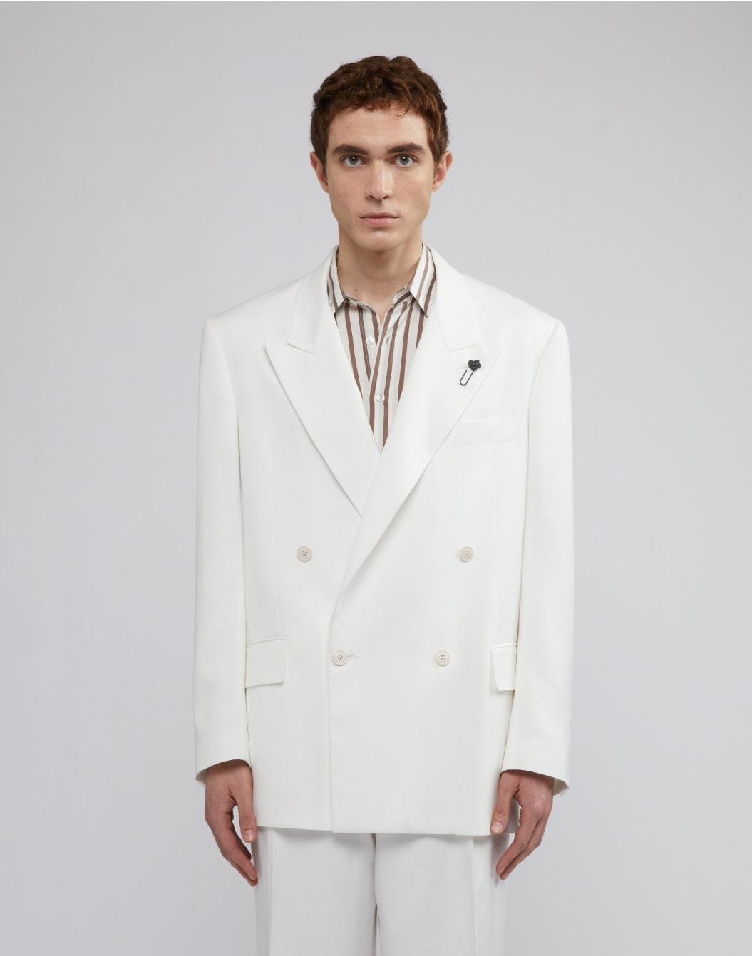 Lardini Blazer doppiopetto bianco fit boxy Qualità