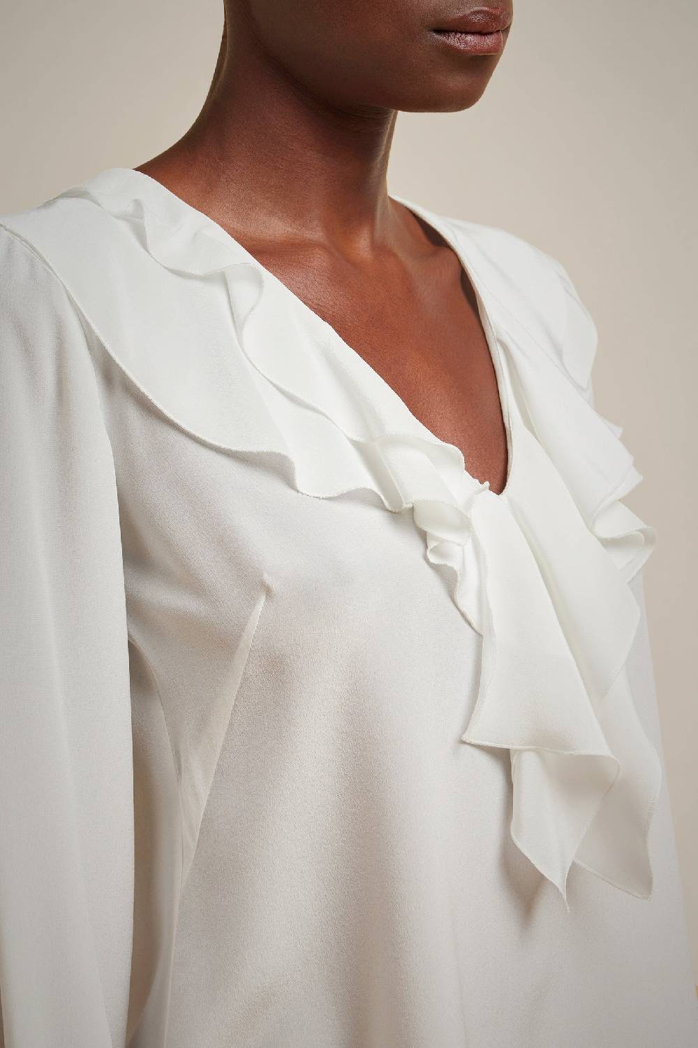 Liviana Conti CAMICIA CON VOLANT S4FF4SS03A08-1.38 Shopping Online