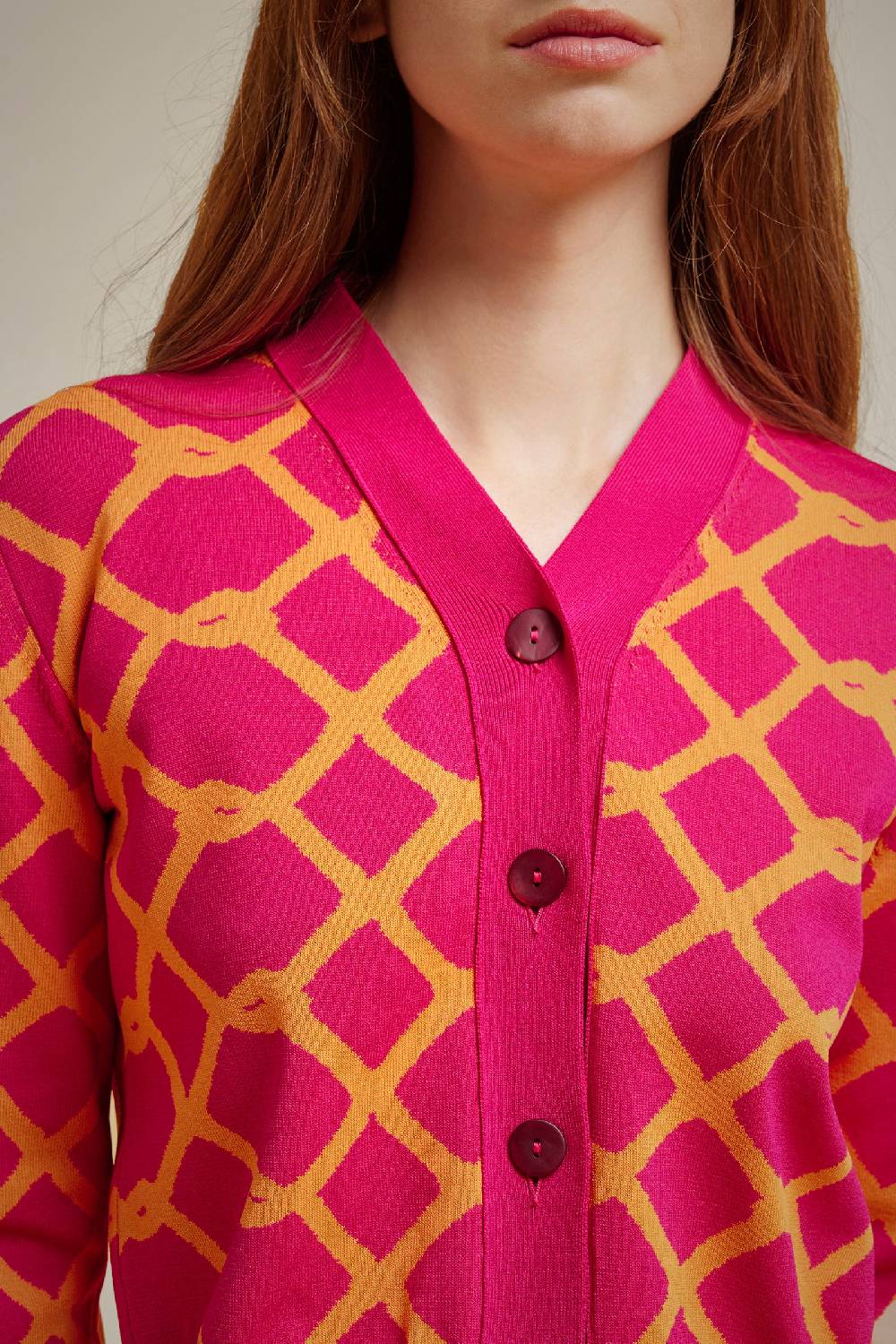 Liviana Conti CARDIGAN JACQUARD S4FF4SA48RETE1.XS Presa