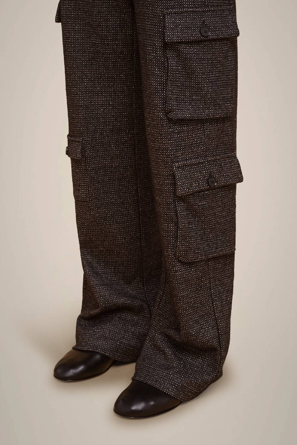 Liviana Conti PANTALONE CARGO PANNO CASHMERE W4FF4WL38SAL-3.42 Promozione