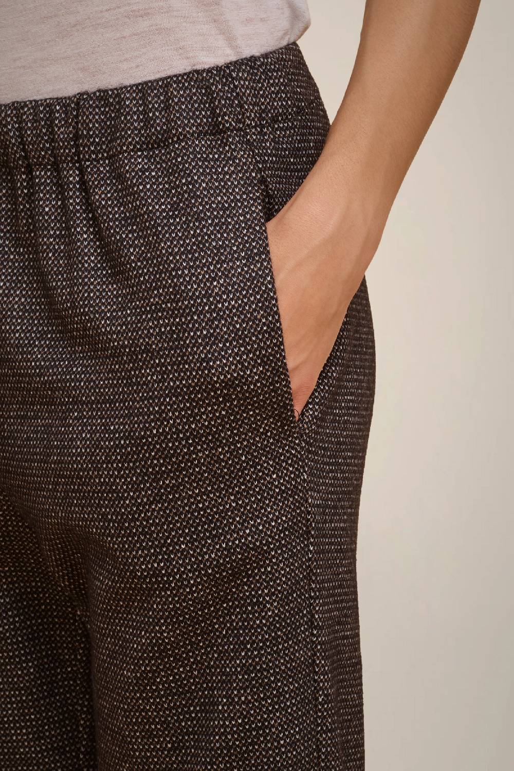 Liviana Conti PANTALONE PANNO CASHMERE W4FF4WL37SAL-3.38 Spedizione Gratuita