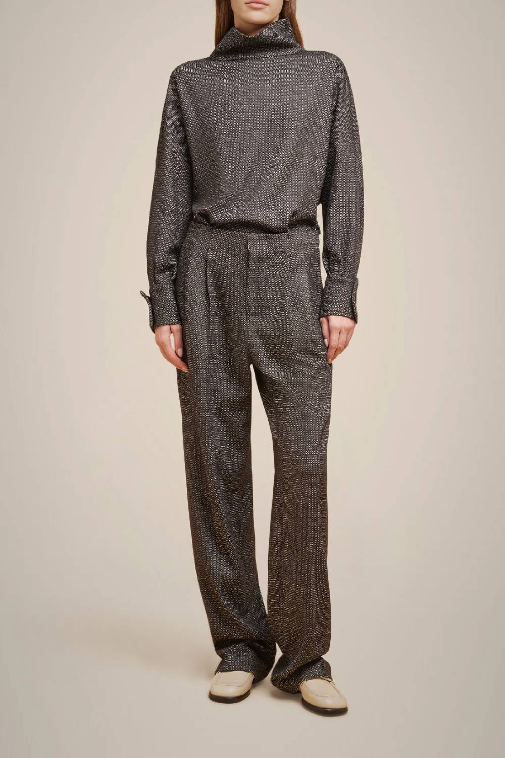 Liviana Conti PANTALONE PIEGHE PANNO CASHMERE W4FF4WL39SAL-3.38 Pezzi Unici