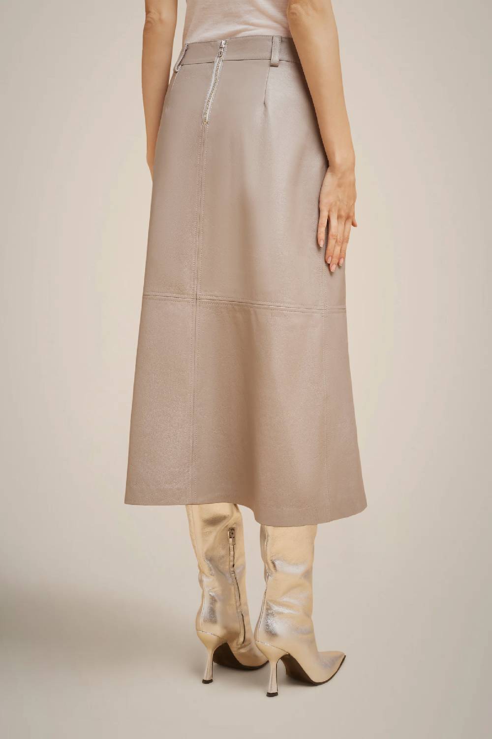 Liviana Conti GONNA MIDI IN VERA PELLE W4FF4WX20X72-0.38 Fino Al -60%