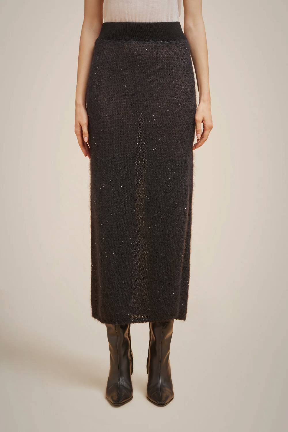 Liviana Conti GONNA IN MOHAIR PAILLETTES W4FF4WG58Y69Z2.XS Saldi
