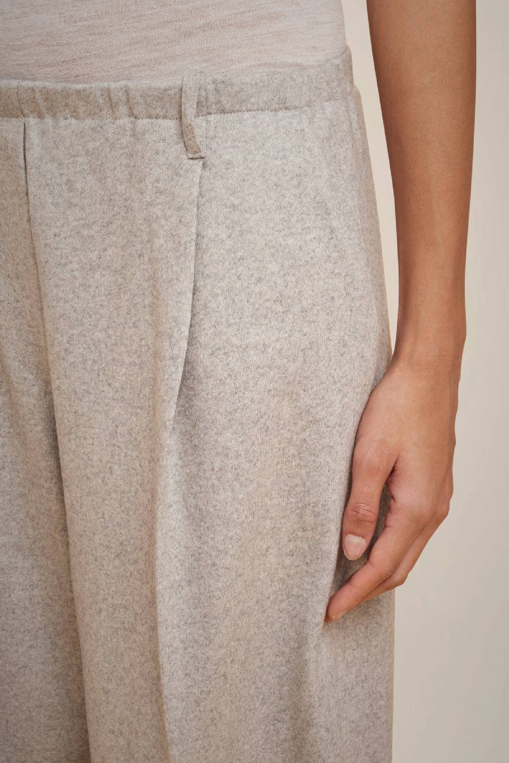 Liviana Conti PANTALONE PIEGHE IN PANNO CASHMERE W4FF4WN37X47-0.38 Italia