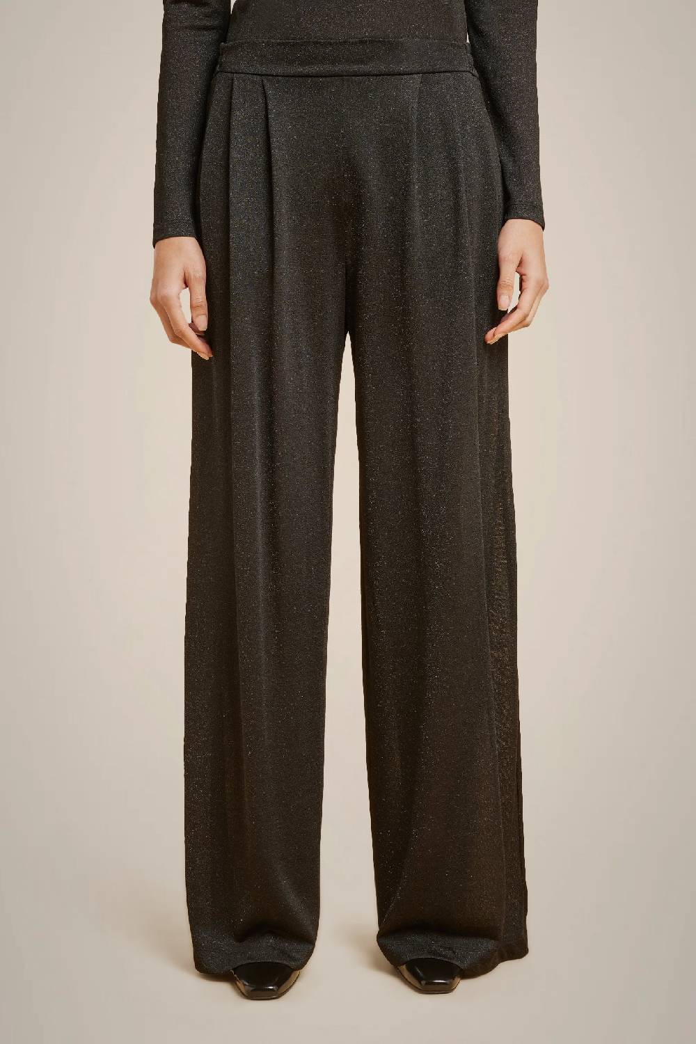 Liviana Conti PANTALONE PIEGHE W4LL4WQ25LRX-Y.38 Nuovo