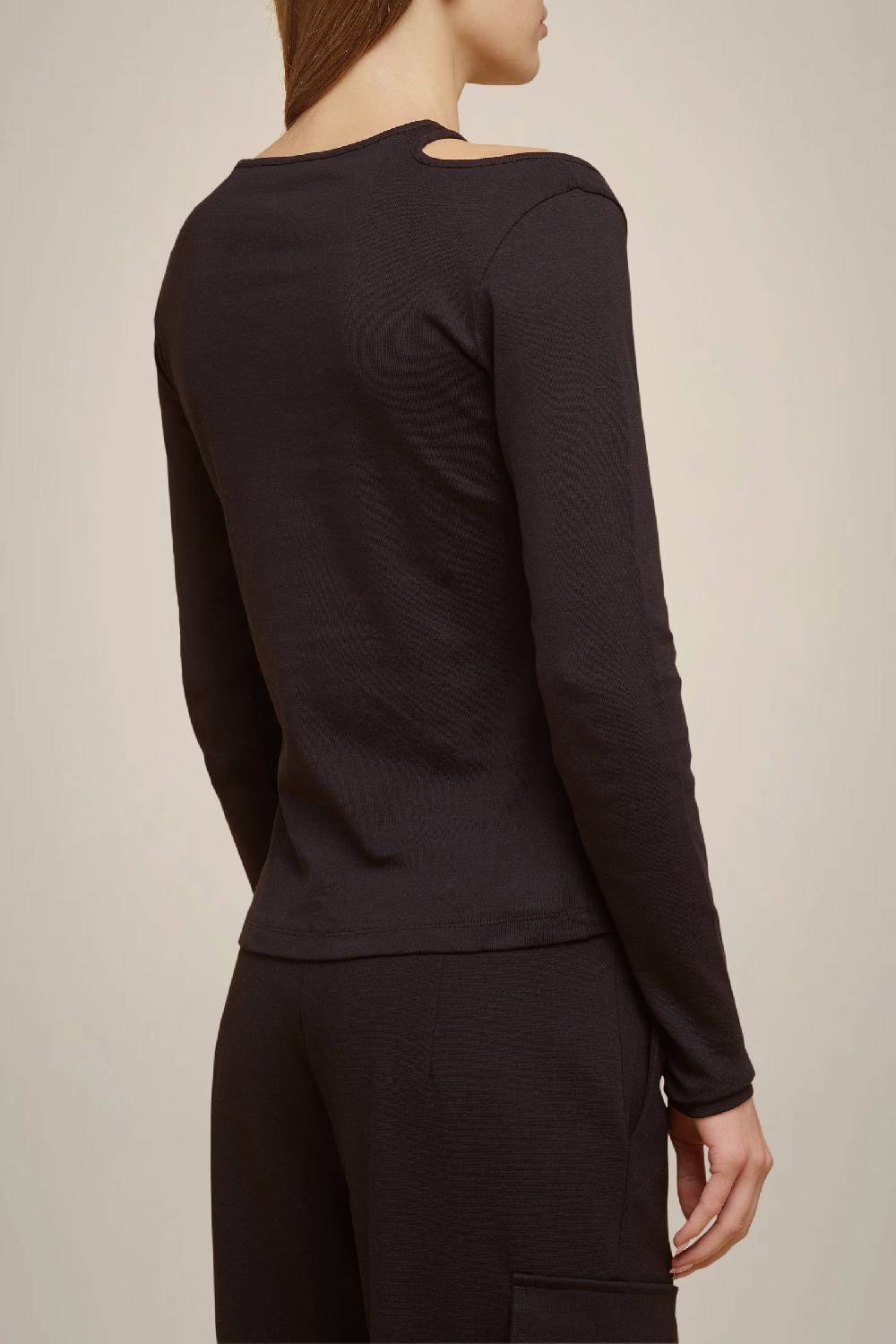 Liviana Conti T-SHIRT CUT-OUT A COSTINE W4FF4WW85Y69-0.XS In Vendita