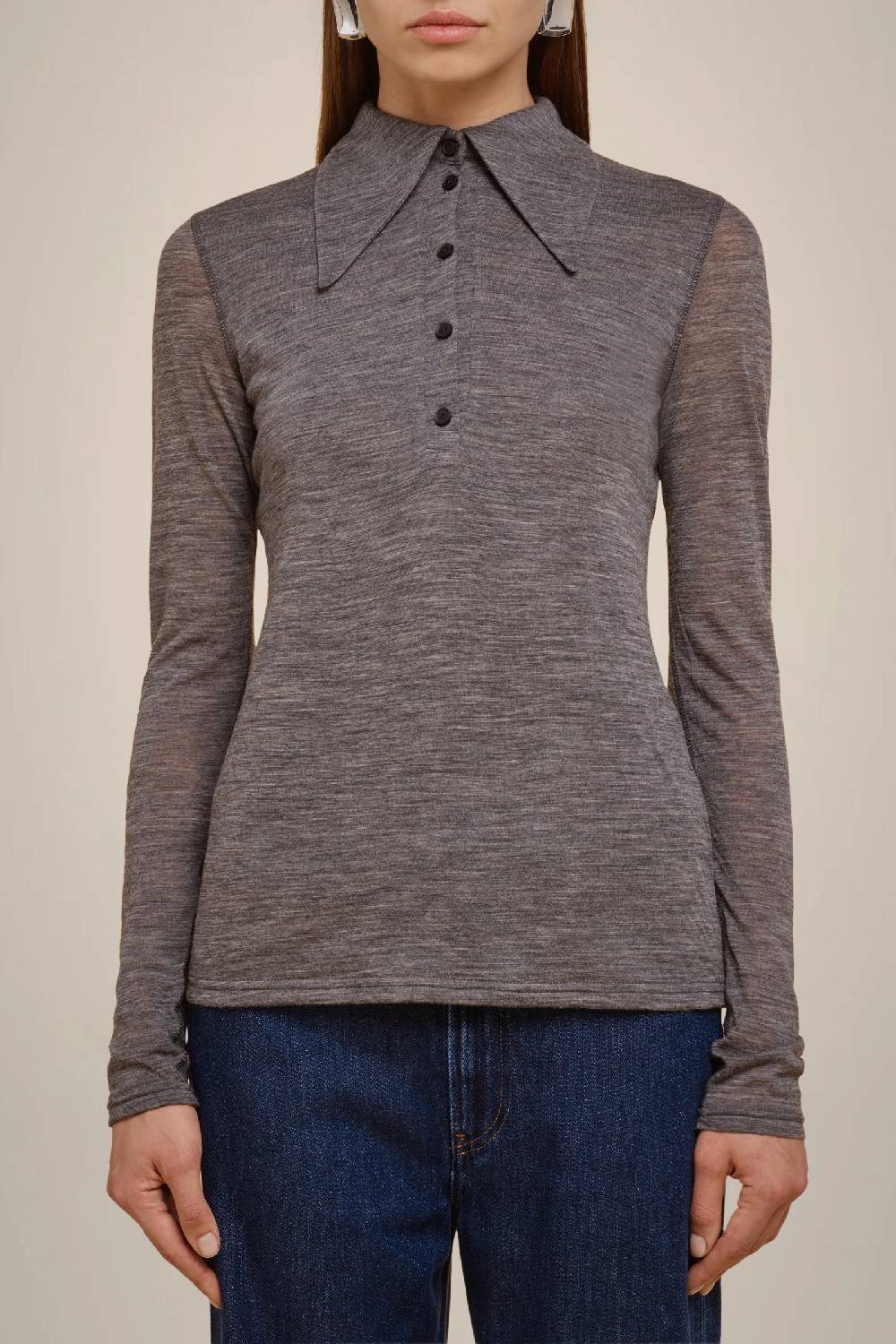 Liviana Conti POLO IN JERSEY DI LANA W4FF4WH40X92-0.S Saldi Di Fabbrica