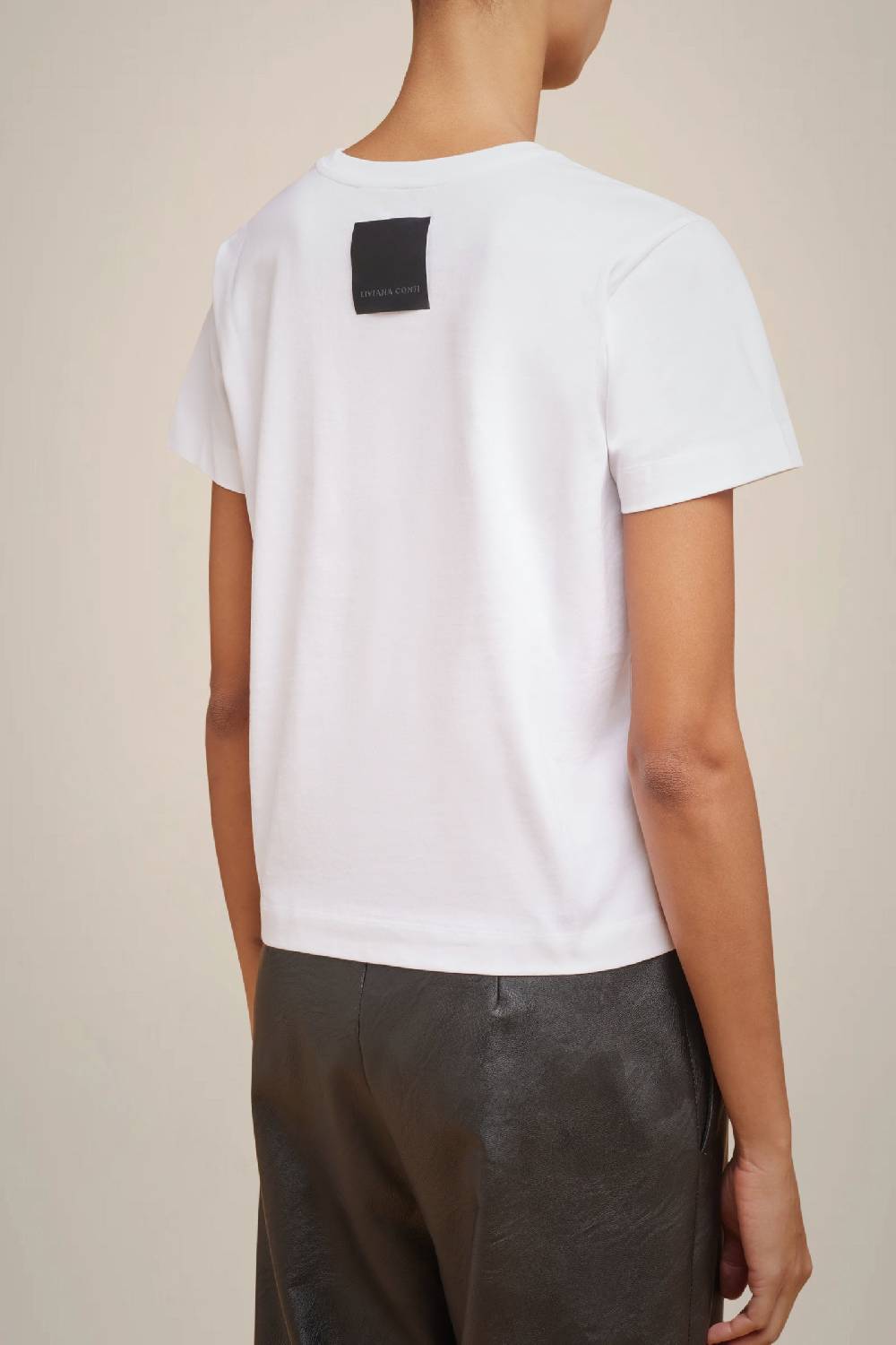 Liviana Conti T-SHIRT RICAMO LOGO W4FF4WW72A01-0.XS Negozio