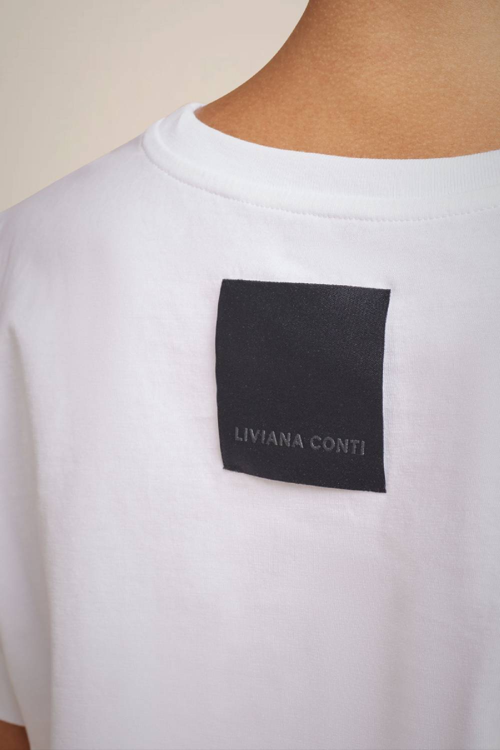 Liviana Conti T-SHIRT RICAMO LOGO W4FF4WW72A01-0.XS Negozio