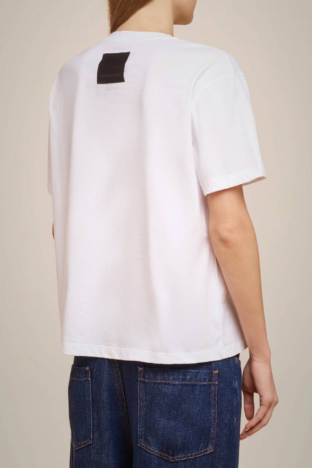 Liviana Conti T-SHIRT STAMPA LAMINA W4FF4WW70A01Z1.XS Nuova