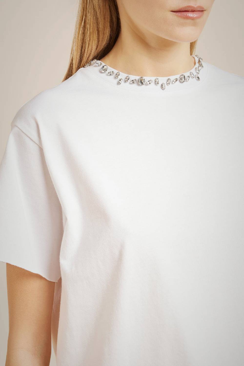 Liviana Conti T-SHIRT CON STRASS W4LL4WW60A01-0.XS 2025