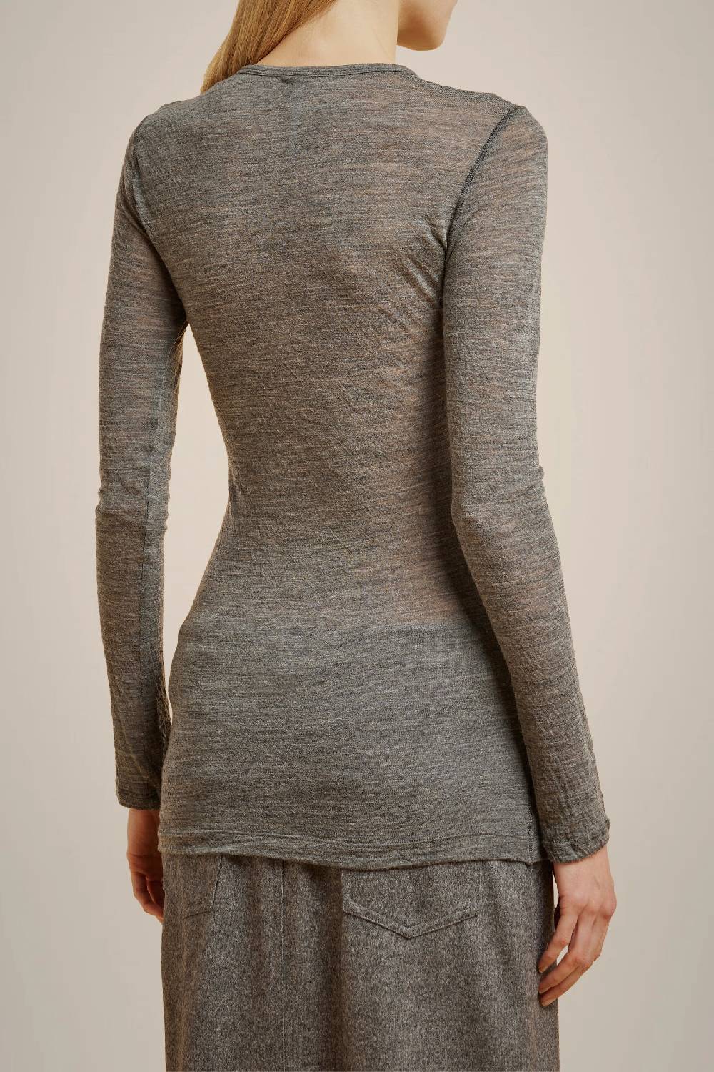 Liviana Conti T-SHIRT IN MISTO LANA CON BOTTONI W4LL4WH42X92-0.40 2025