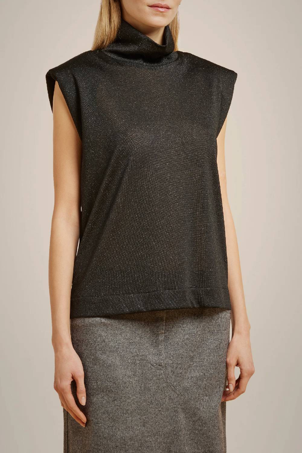 Liviana Conti TOP IN JERSEY LUREX W4LL4WQ03LRX-Y.38 Pezzi Unici