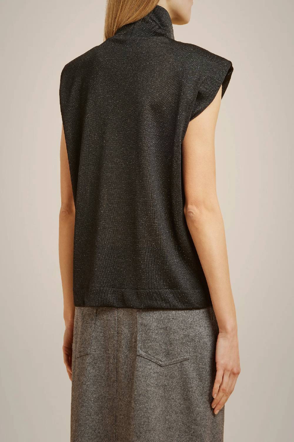 Liviana Conti TOP IN JERSEY LUREX W4LL4WQ03LRX-Y.38 Pezzi Unici