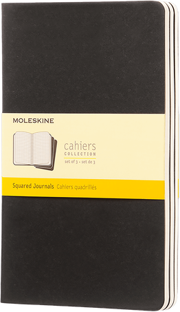 Moleskine Quaderni CahierSet da 3 quaderni, Nero Vendita