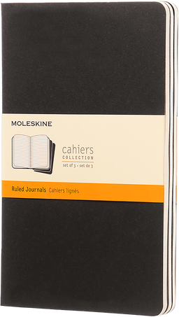 Moleskine Quaderni CahierSet da 3 quaderni, Nero Pezzi Unici