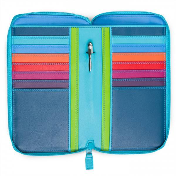 Mywalit Portafoglio multifunzione con zip su tre lati e tracolla Liguria Moda