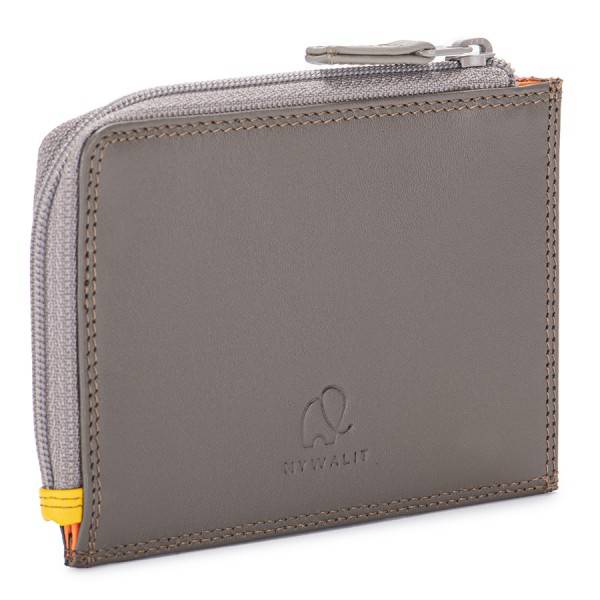 Mywalit Portamonete/Portacarte con zip Fumo Spedizione Gratuita