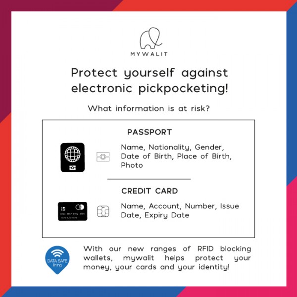 Mywalit Porta carte di credito doppio con tecnologia RFID Marrone-Oliva Offerta