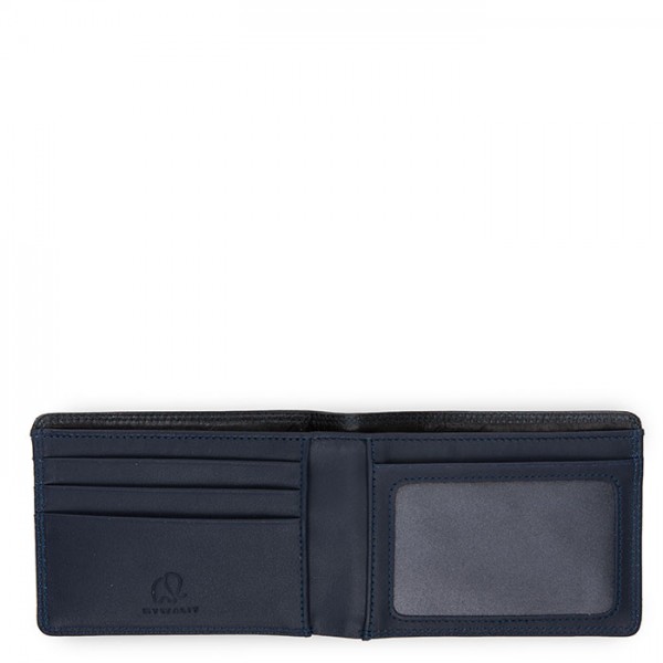 Mywalit Portafoglio jeans da uomo con tecnologia RFID Nero-Blu Outlet