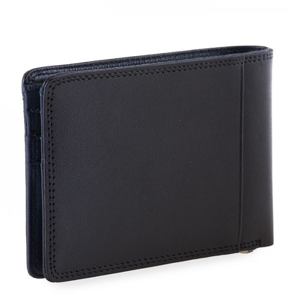 Mywalit Portafoglio da uomo con fermasoldi e tecnologia RFID Nero-Blu Saldi