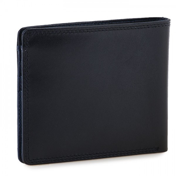 Mywalit Portafoglio da uomo standard E/W con tecnologia RFID Nero-Blu Hotsell