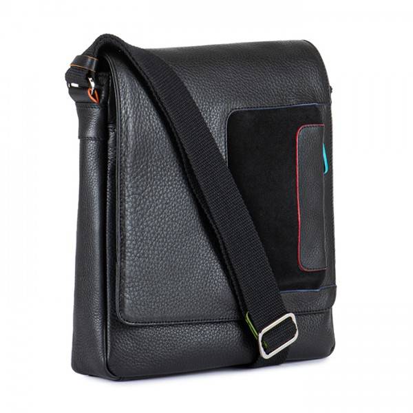 Mywalit Borsa a tracolla Havana con risvolto Black Pace Negozio
