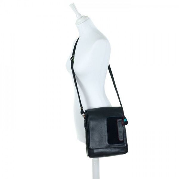 Mywalit Borsa a tracolla Havana con risvolto Black Pace Negozio