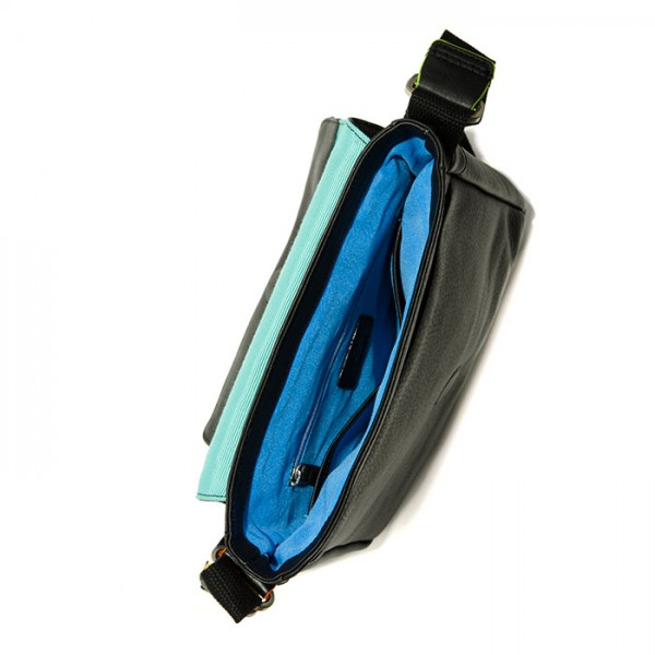 Mywalit Borsa a tracolla Havana con risvolto Black Pace Negozio