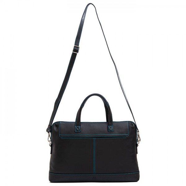 Mywalit Borsa sottile da Lavoro in pelle Black Pace Italy