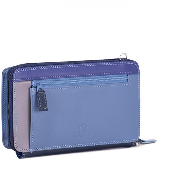 Mywalit Portafoglio multifunzione con zip su tre lati e tracolla Royal Shopping Online