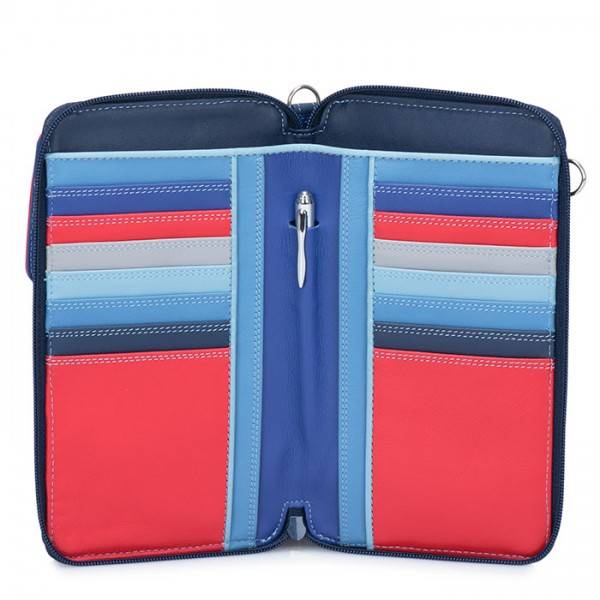 Mywalit Portafoglio multifunzione con zip su tre lati e tracolla Royal Shopping Online