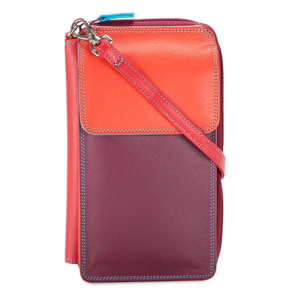 Mywalit Portafoglio multifunzione con zip su tre lati e tracolla Pompei Sottocosto