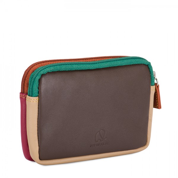 Mywalit Portafoglio/Astuccio in Pelle con doppia Zip Bosco Saldi