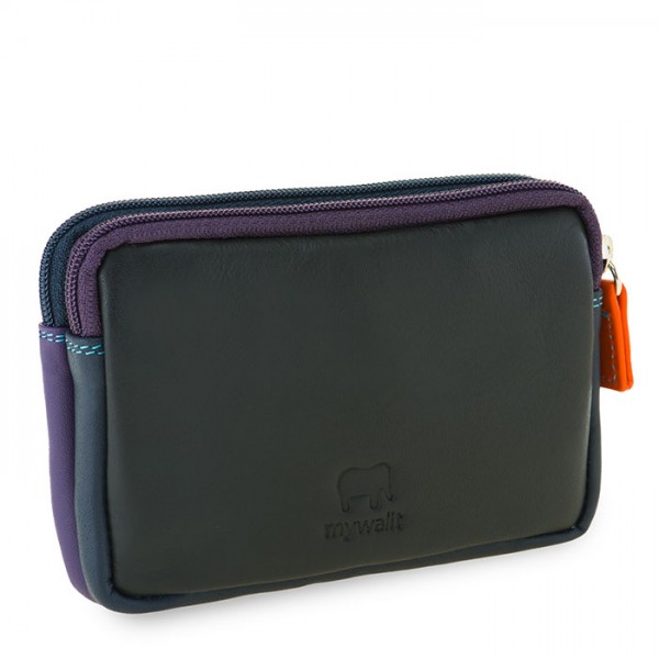 Mywalit Portafoglio/Astuccio in Pelle con doppia Zip Black Pace Hotsell