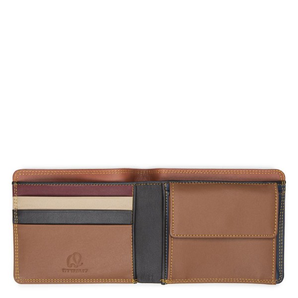 Mywalit Portafoglio da uomo con portamonete e tecnologia RFID Nappa Bosco Moda