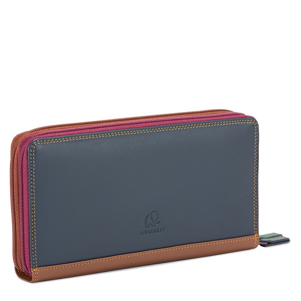 Mywalit Portafoglio con doppia zip grande Bosco Italy