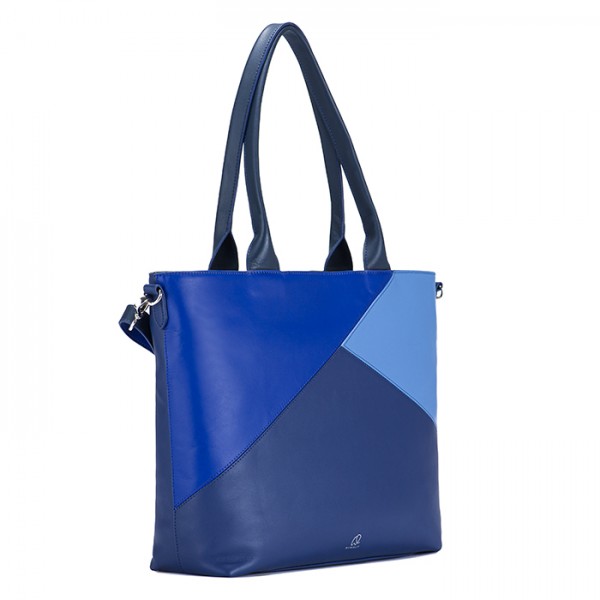 Mywalit Borsa Shopper Carrara Blu Pezzi Unici