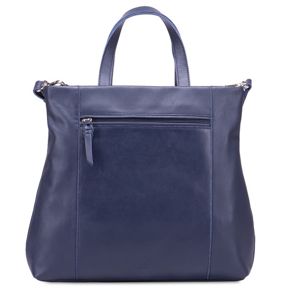 Mywalit Borsa Shopper Laguna in pelle e camoscio Blu Negozi Online