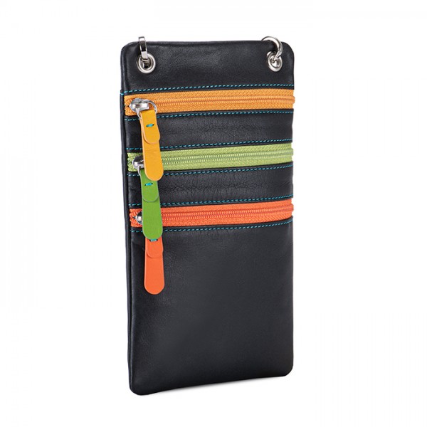 Mywalit Organiser con tripla zip da collo Black Pace Vendita Calda