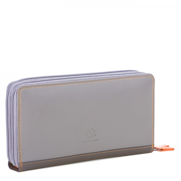 Mywalit Portafoglio con doppia zip grande Fumo Moda