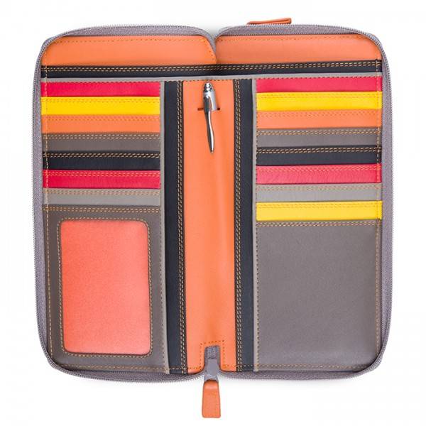 Mywalit Portafoglio con doppia zip grande Fumo Moda