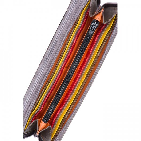 Mywalit Portafoglio con doppia zip grande Fumo Moda