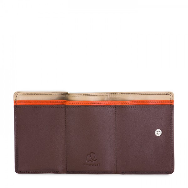 Mywalit Portafoglio in pelle a tre ante Cacao Sottocosto