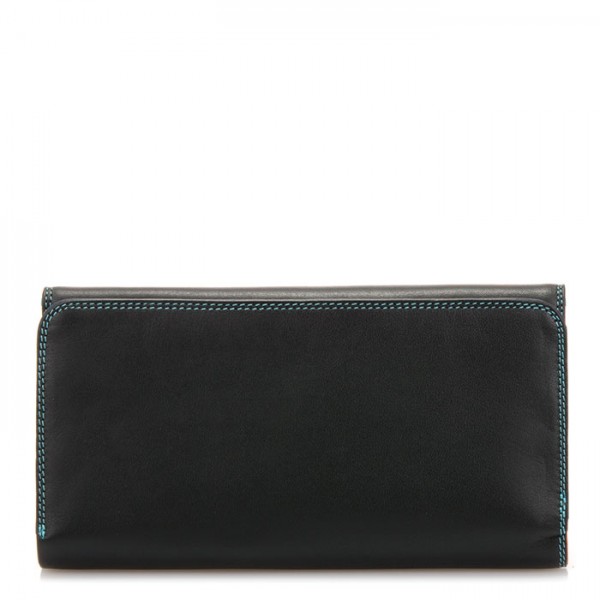Mywalit Portafoglio a tre ante con zip Black Pace Nuovo
