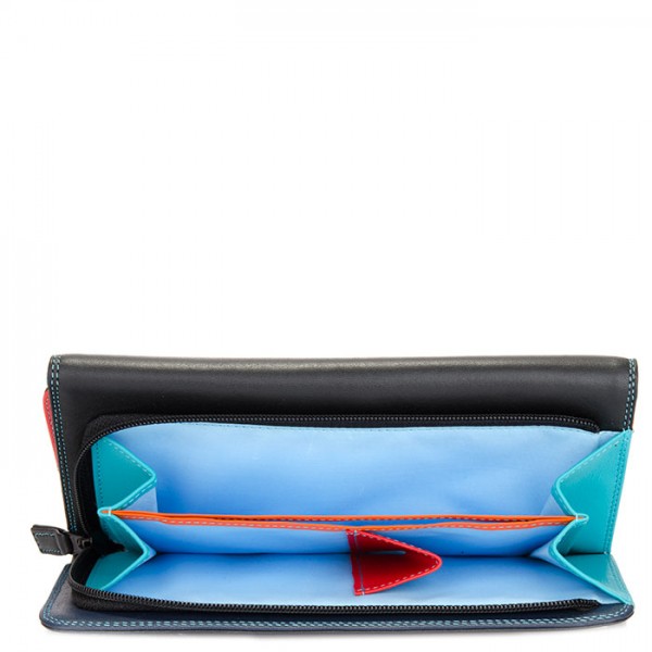 Mywalit Portafoglio a tre ante con zip Black Pace Nuovo