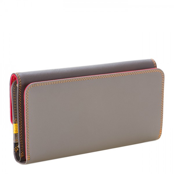 Mywalit Portafoglio a tre ante con zip Fumo Italy