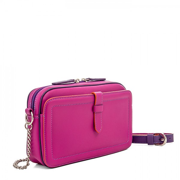 Mywalit Borsa a Tracolla in Pelle Piccola Sangria Multi In Vendita
