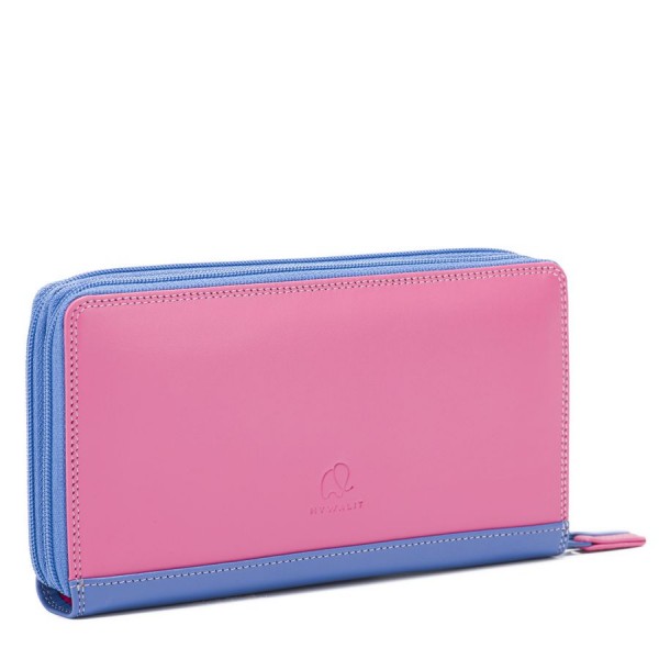 Mywalit Portafoglio con doppia zip grande Viola Enormi risparmi